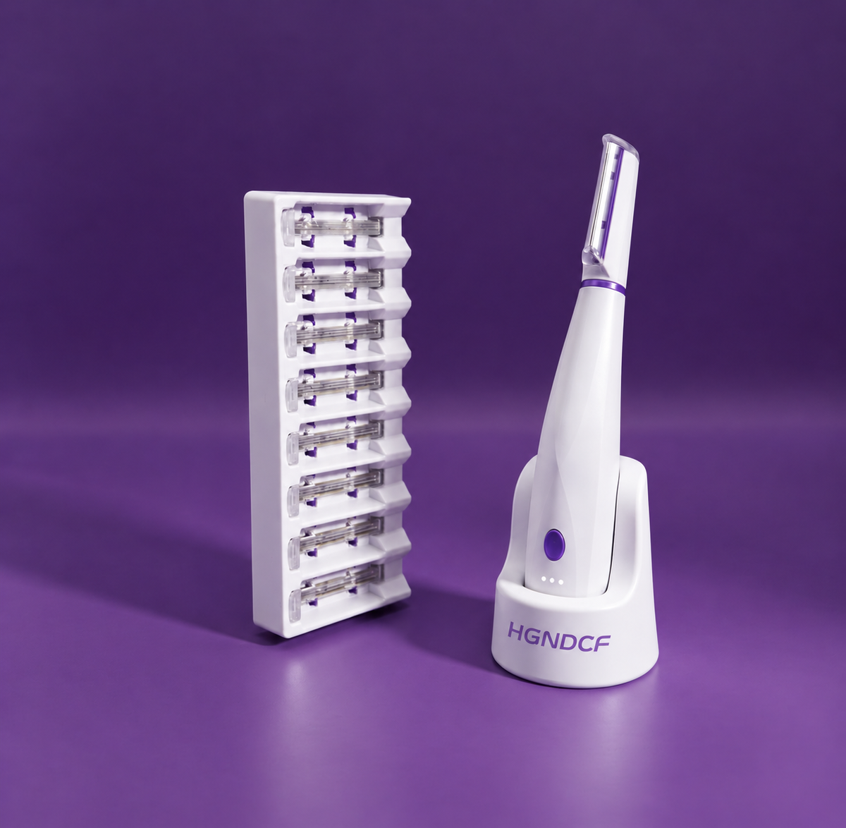 Amethyst Glow™ — Sonic Dermaplaning Device for Facial Exfoliation & Hair Removal