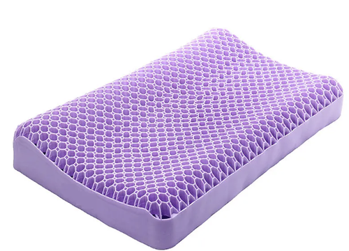 Ergonomic Cooling Pillow — Washable Cervical Neck Support Pillow for Side, Back & Stomach Sleepers, Breathable Honeycomb Gel Pillow for Neck Pain Relief